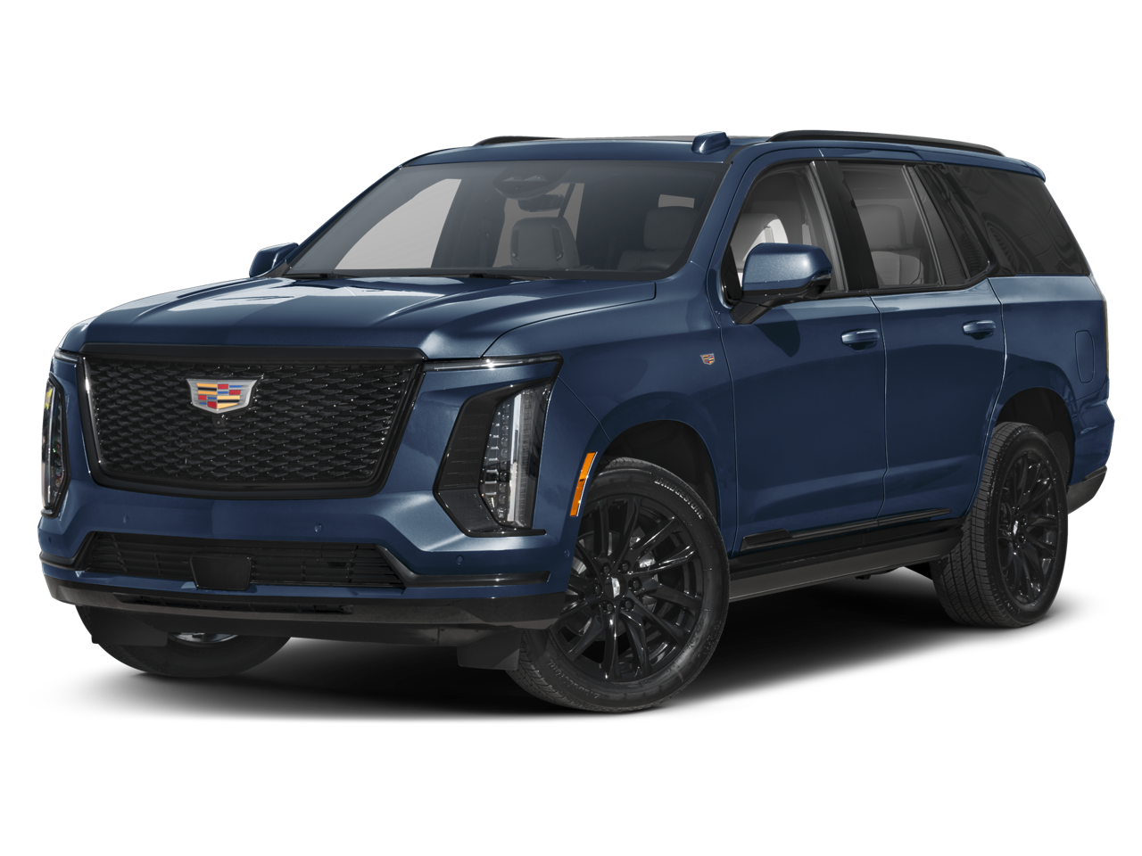 2026 Cadillac Escalade Platinum Sport in Vibrant White Tricoat — front three-quarter view