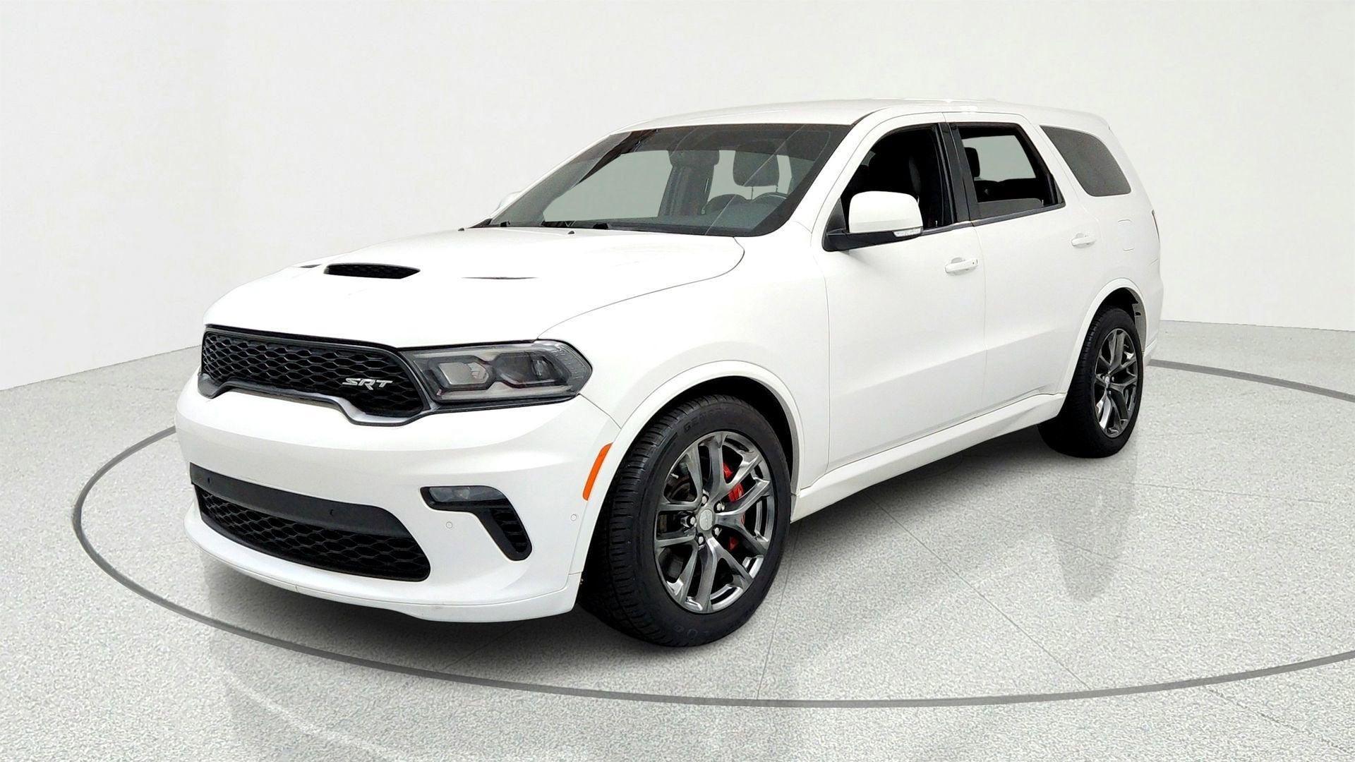 2021 Dodge Durango SRT 392 AWD in Off-White — front three-quarter view